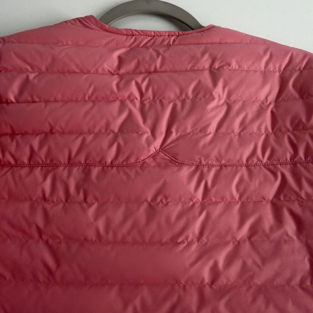 Hunter Pink Thin Down Layer QuiltedPuffer Jacket Coat medium - Picture 8 of 9
